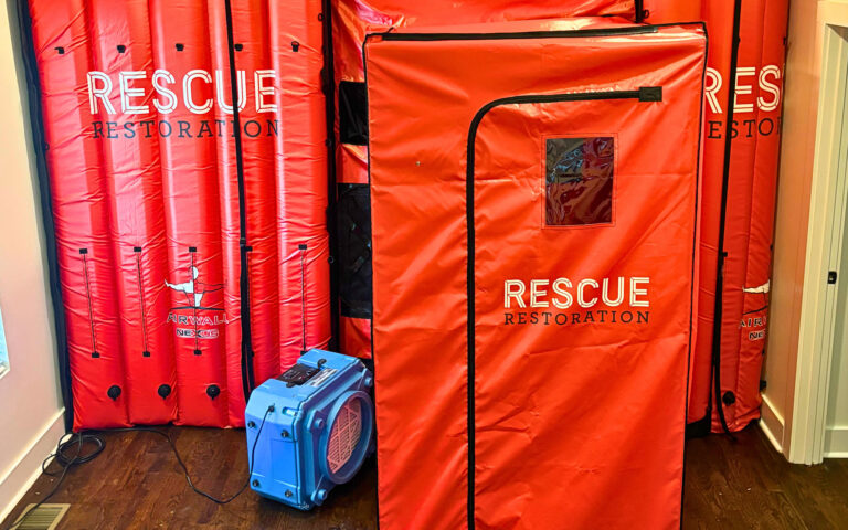 Containment and air scrubber in home